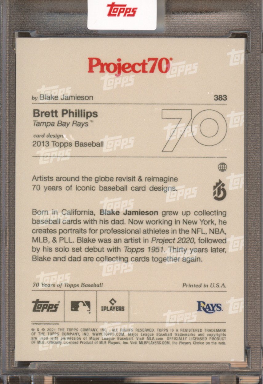 2021 Topps Project 70 Brett Phillps Blake Jamieson 383