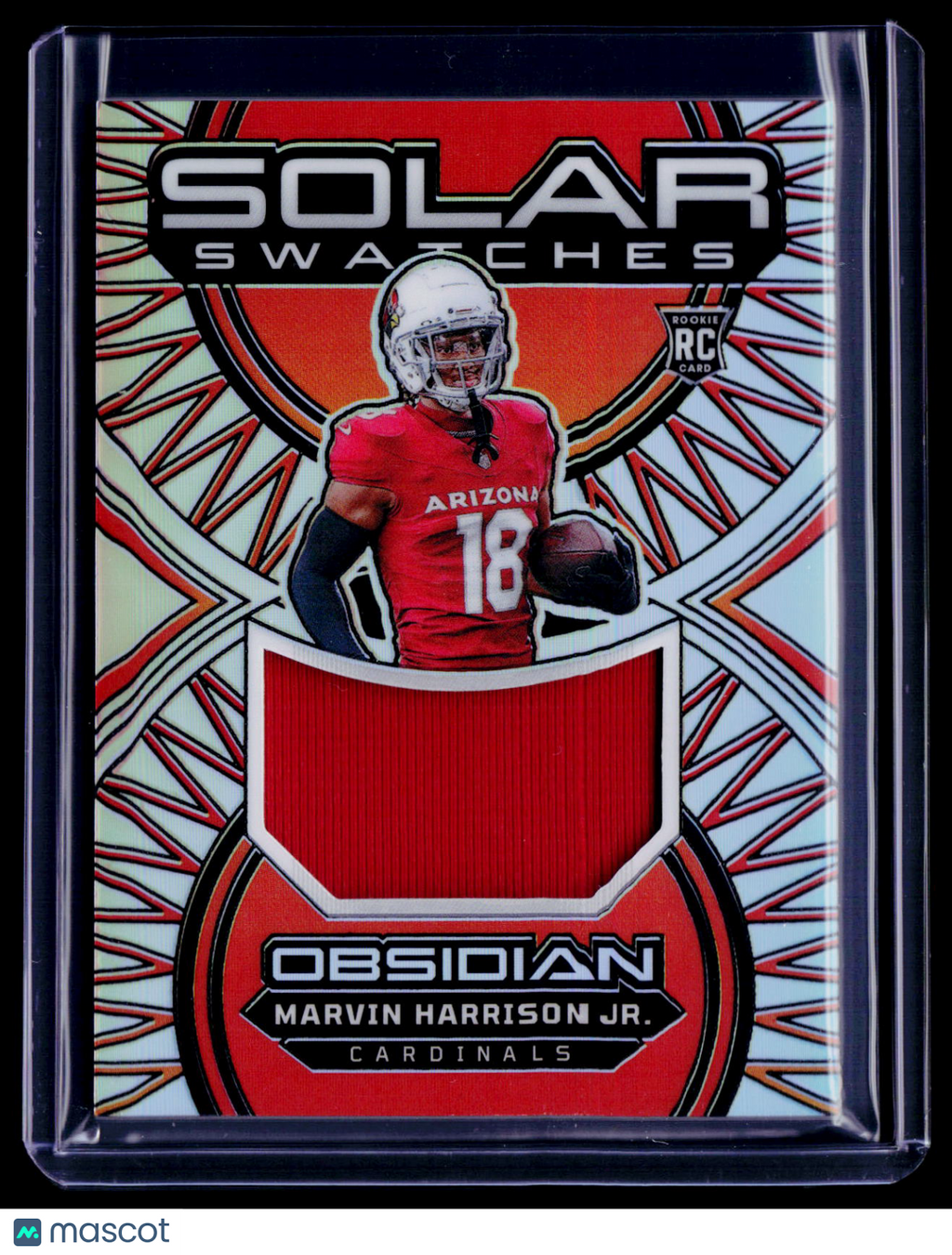 2024 Obsidian Marvin Harrison Jr. Rookie Solar Swatches Patch 68/99 RC