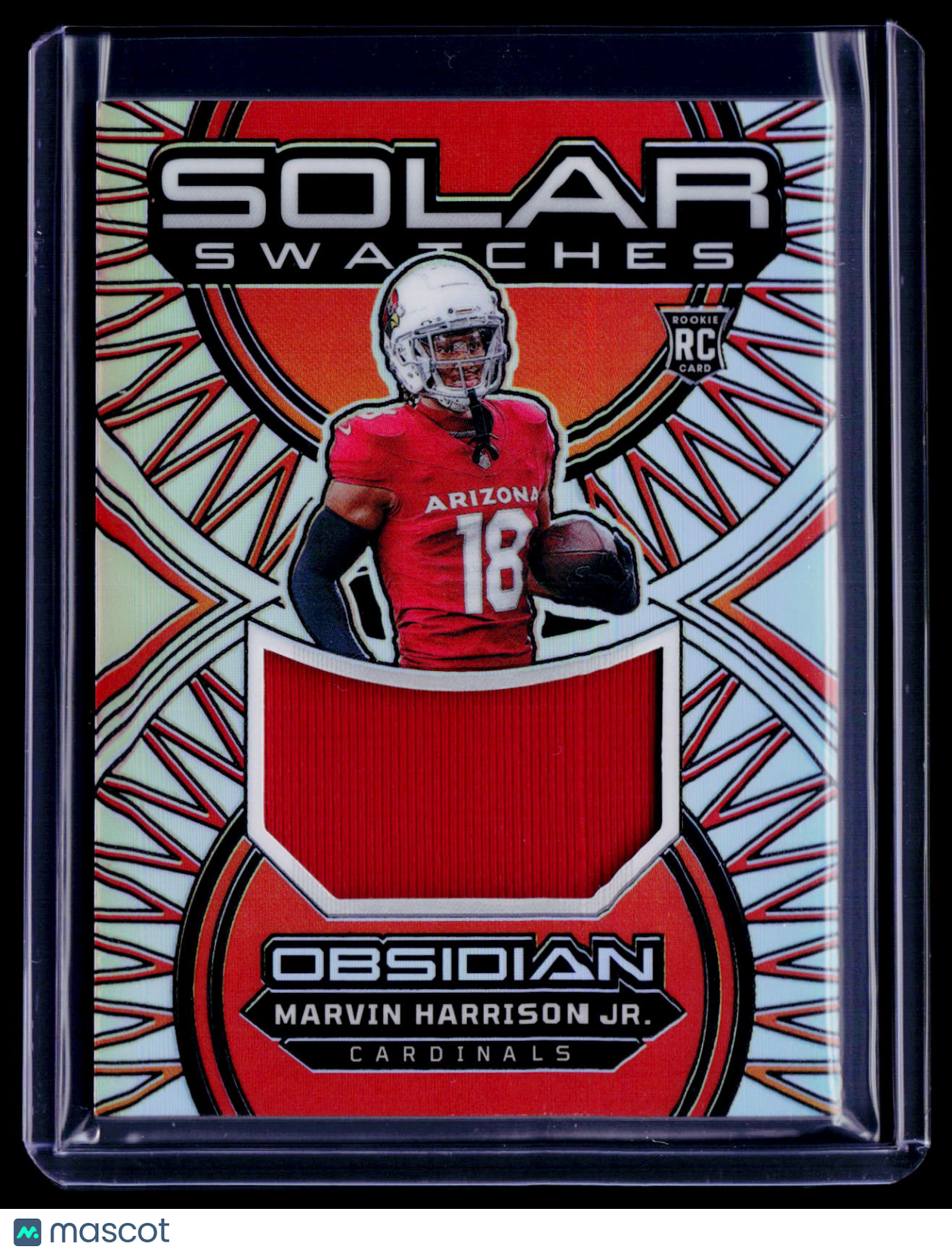 2024 Obsidian Marvin Harrison Jr. Rookie Solar Swatches Patch 68/99 RC