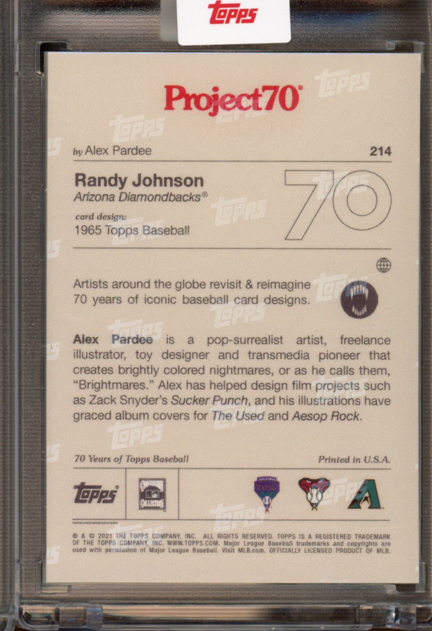 2021 Topps Project 70 Randy Johnson Alex Pardee 214