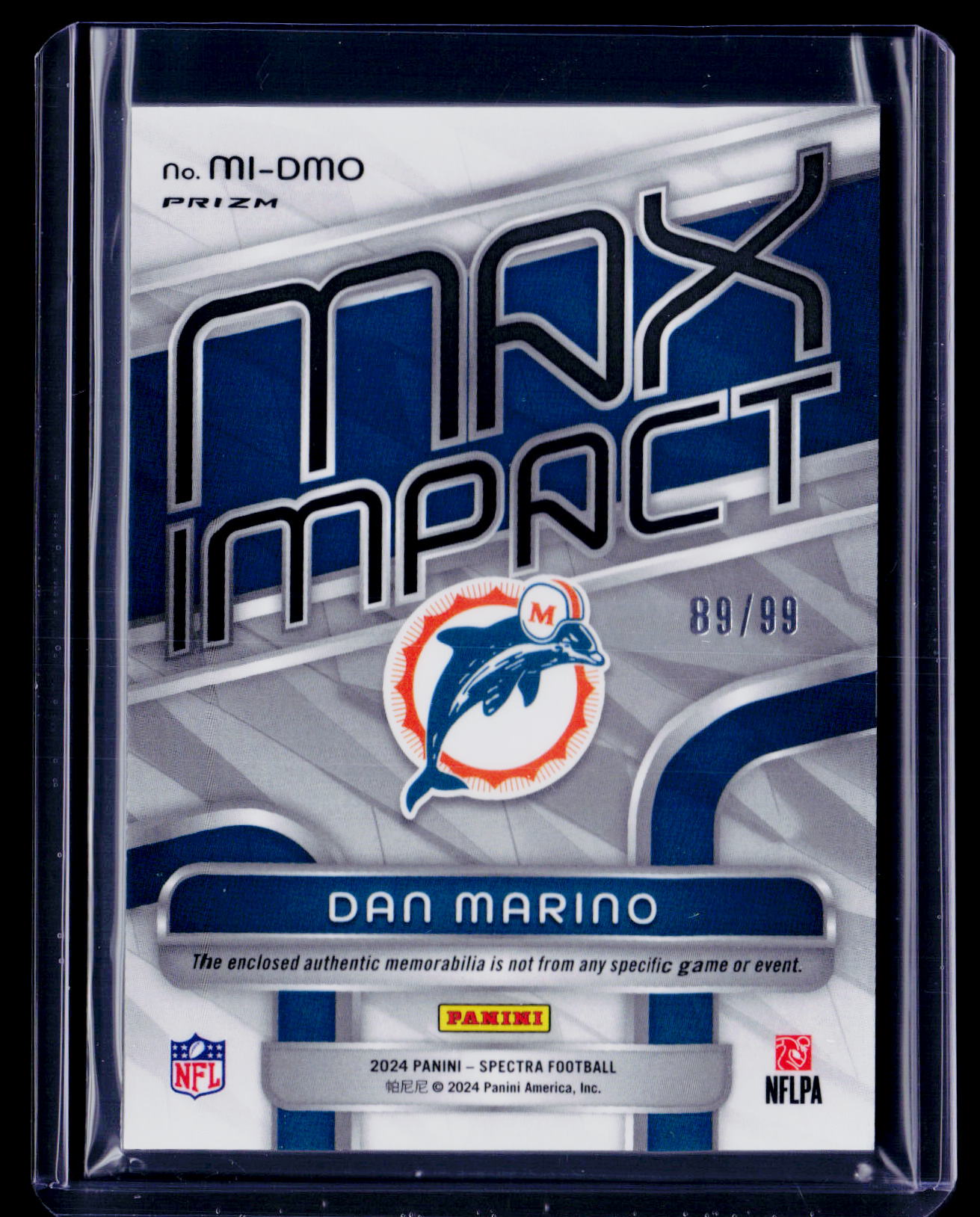 2024 Spectra Dan Marino Patch 89/99