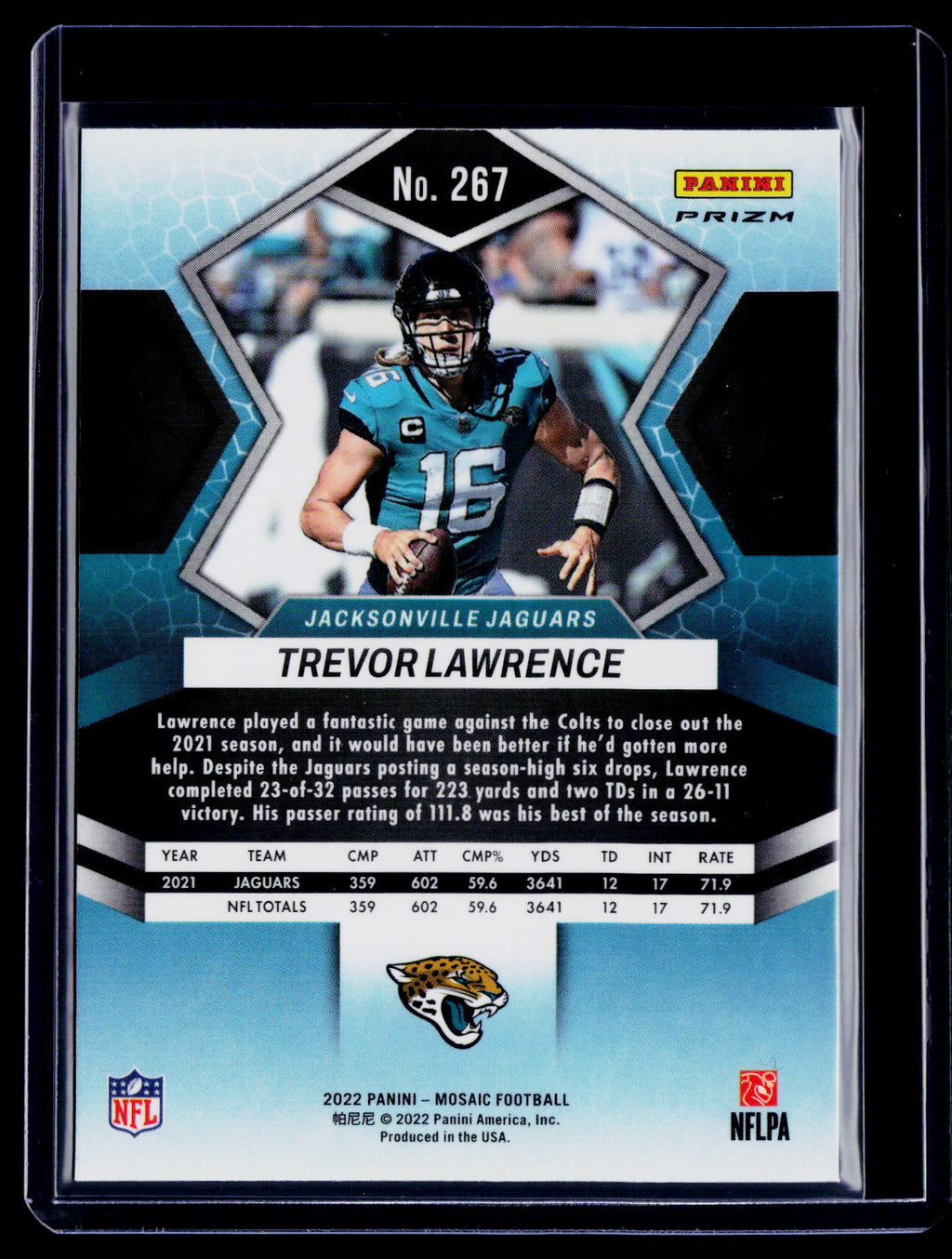 2022 Mosaic Trevor Lawrence Red Sparkle SP