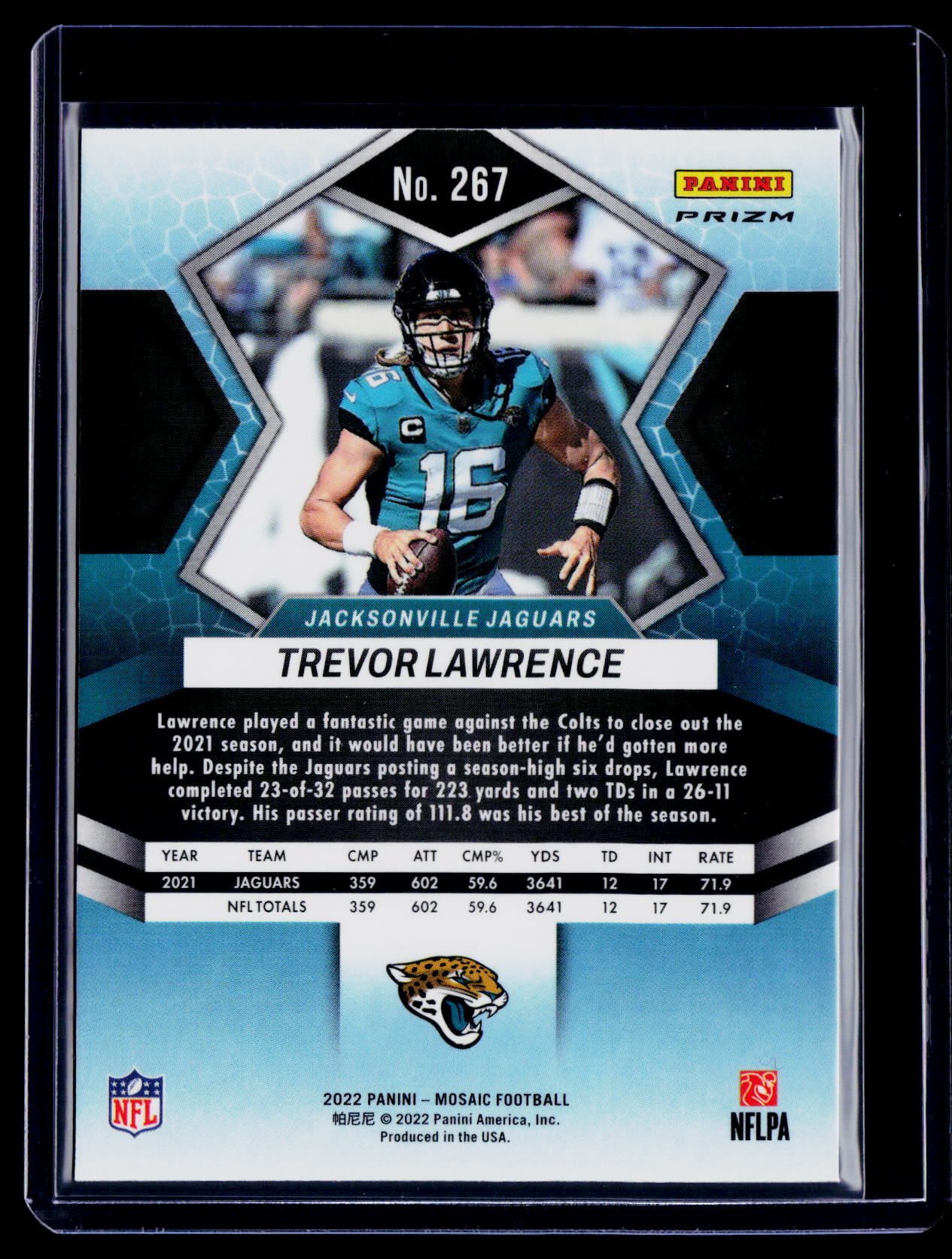 2022 Mosaic Trevor Lawrence Red Sparkle SP