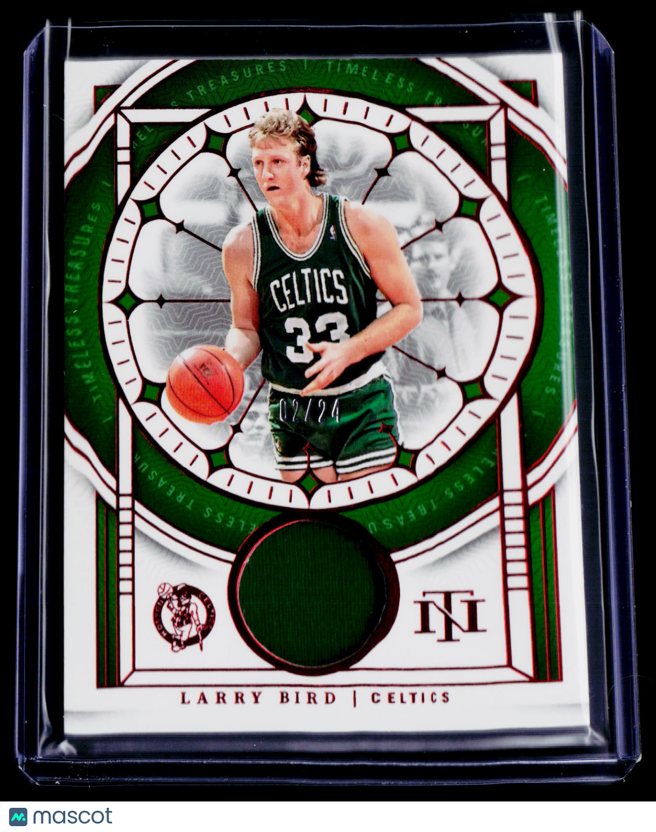 2023-24 National Treasures Larry Bird Patch 2/24