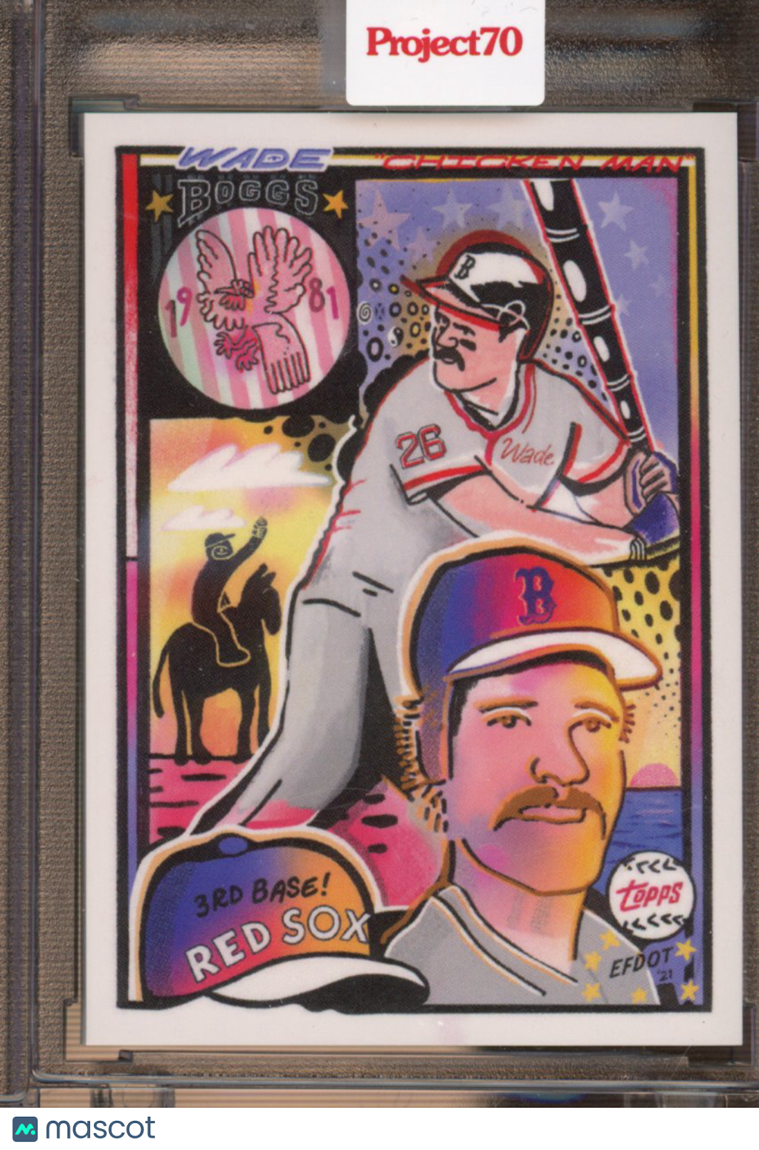 2021 Topps Project 70 Wade Boggs Efdot 162