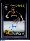 2024 Topps Chrome Jackson Merrill Rookie Autograph