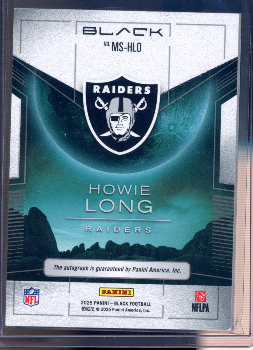 2025 Black Howie Long Midnight Signatures 17/25