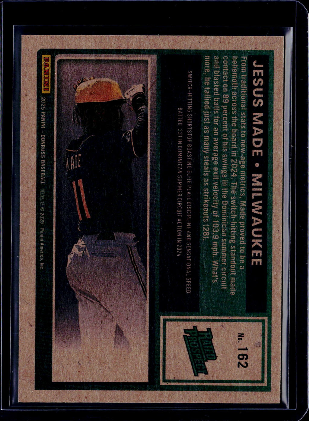 2025 Donruss Jesus Made Artist Proof Rated Prospect /25
