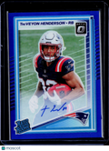 2025 Donruss Optic TreVeyon Hendrson Blue Rated Rookie Auto /149
