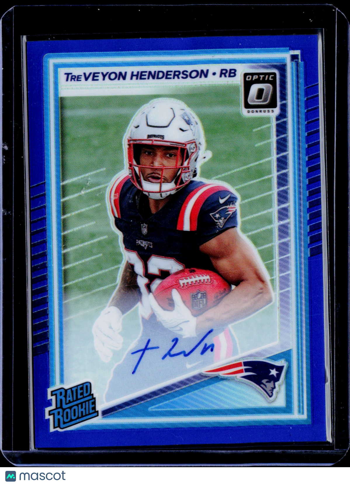 2025 Donruss Optic TreVeyon Hendrson Blue Rated Rookie Auto /149