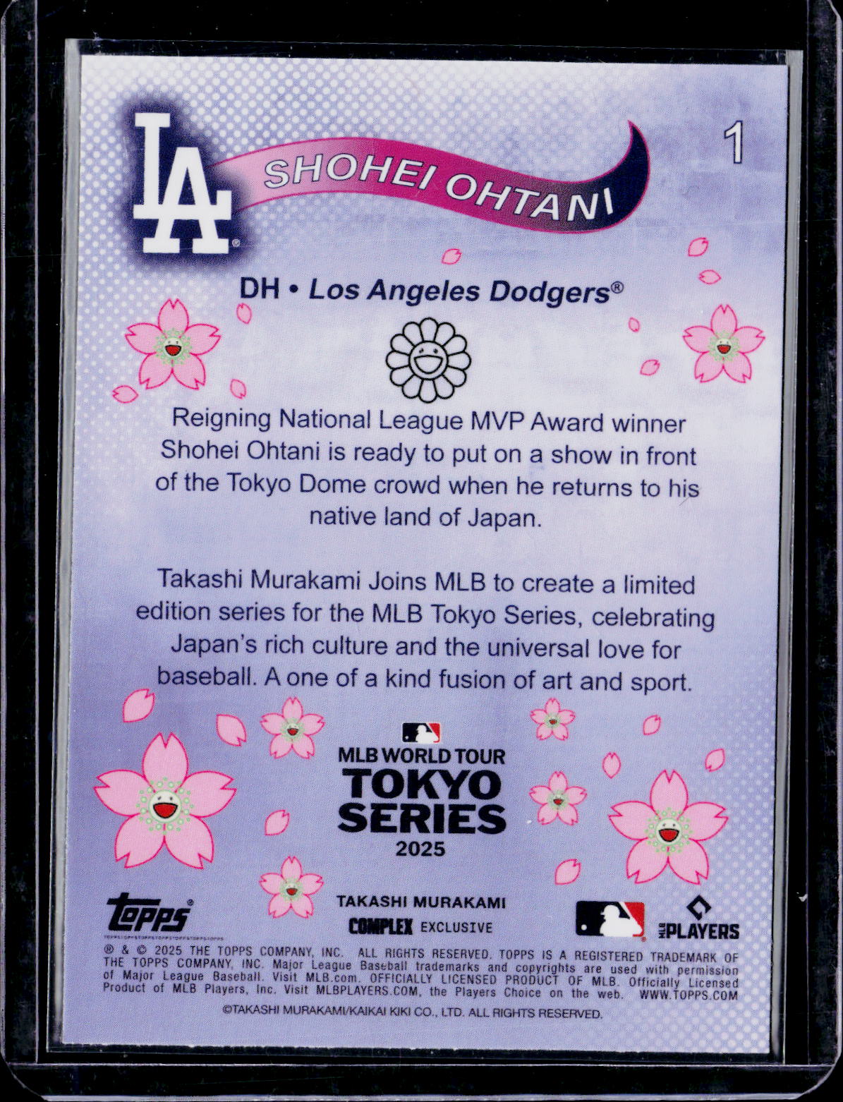 2025 Topps Murakami Shohei Ohtani Tokyo Series Batting