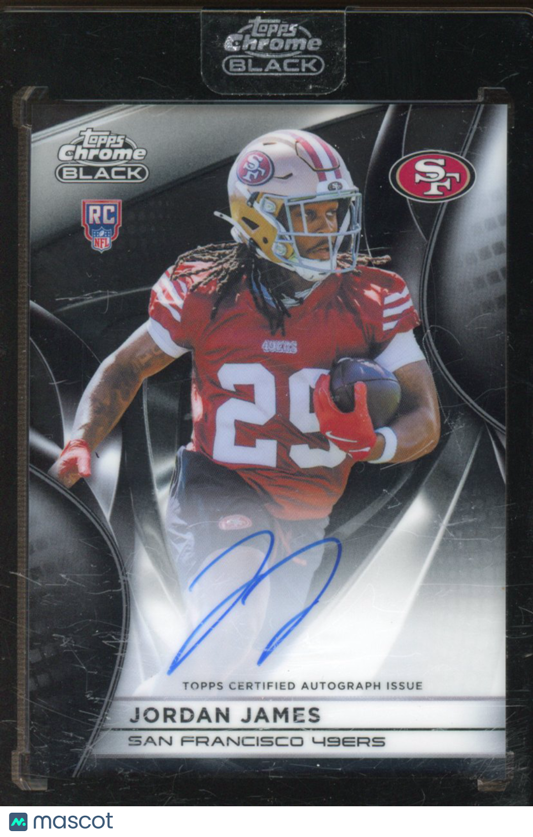 2025 Topps Chrome Black Jordan James Rookie Auto RC