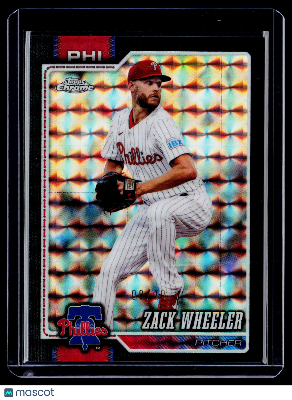 2026 Topps Chrome Zack Wheeler Black Geometric 8/10