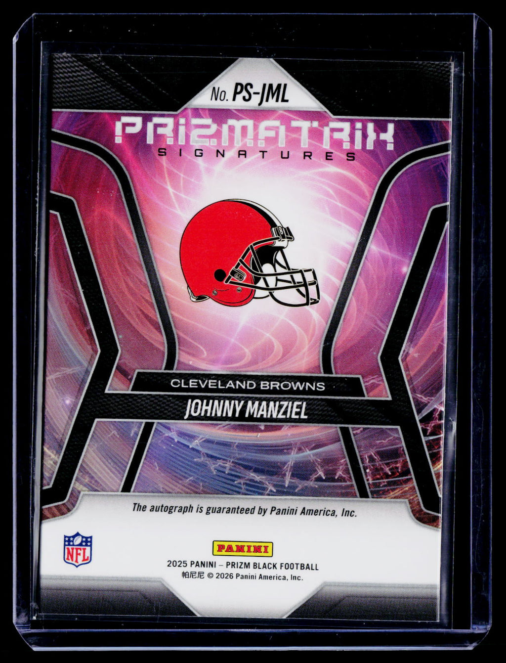 2025 Prizm Black Johnny Manziel Prizmatrix Auto