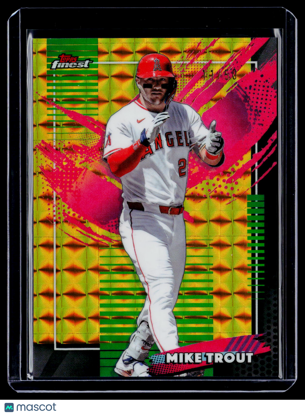 2026 Topps Finest Mike Trout Gold Geometric 11/50