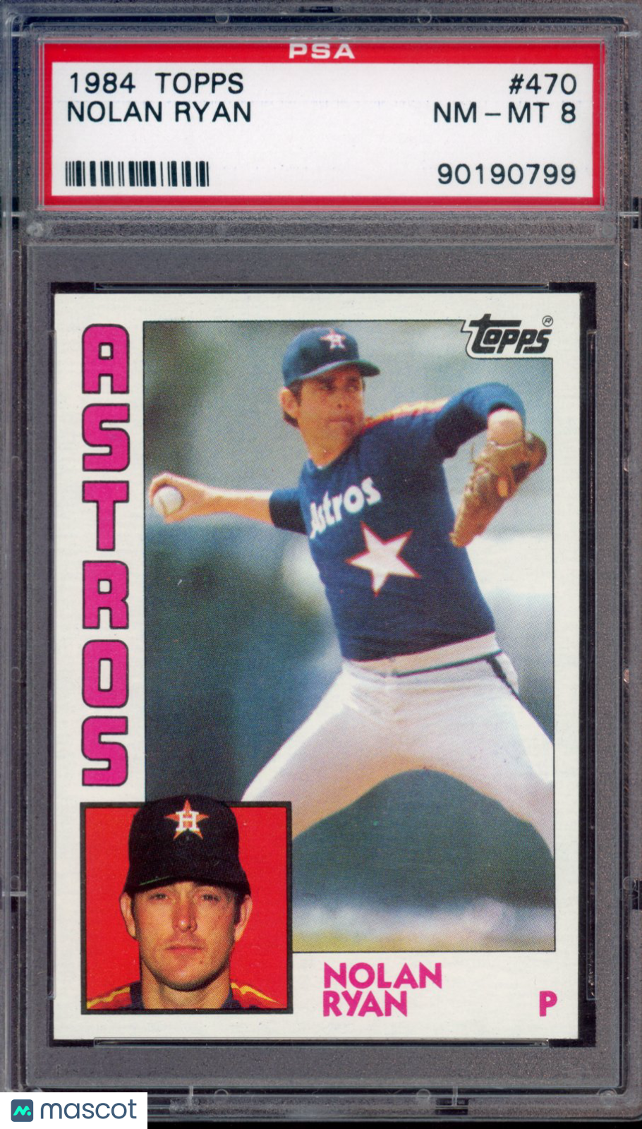 1984 Topps Nolan Ryan PSA 8