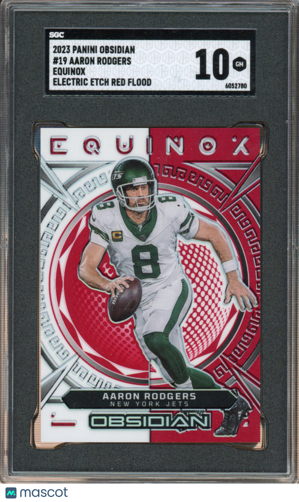 2023 Obsidian Aaron Rogers Equinox Electric Etch Red Flood SGC 10