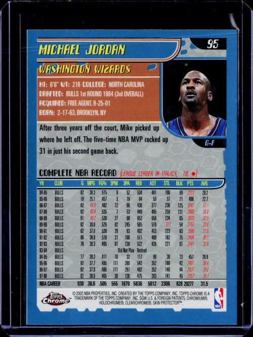 2001 Topps Chrome Michael Jordan