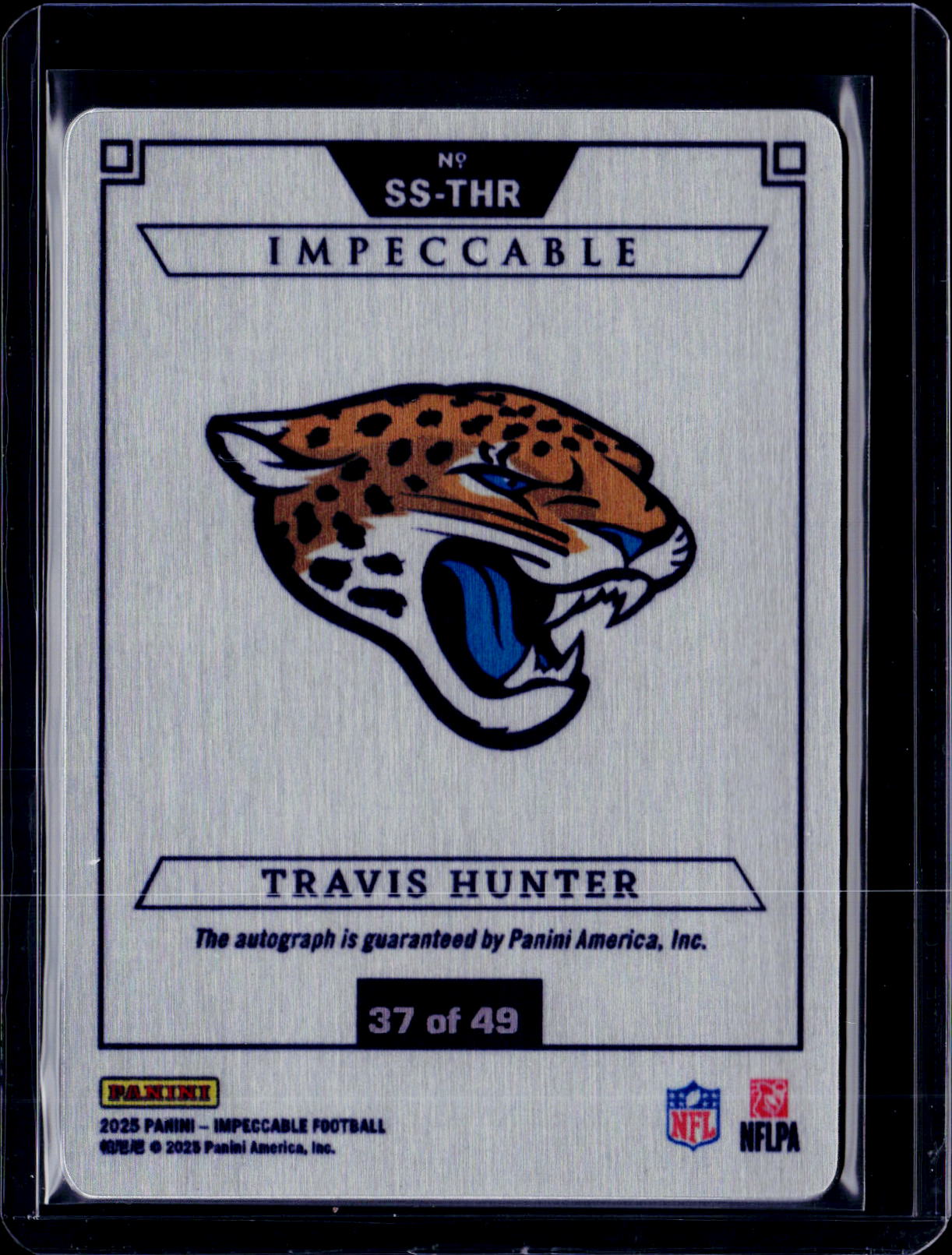 2025 Impeccable Travis Hunter Stainless Stars Auto /49