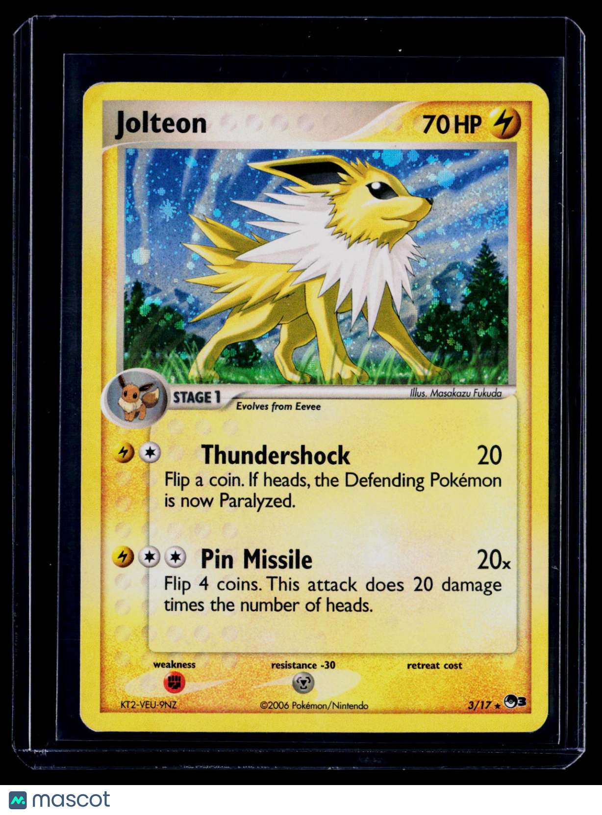 Pokemon Jolteon Series 3 Holo