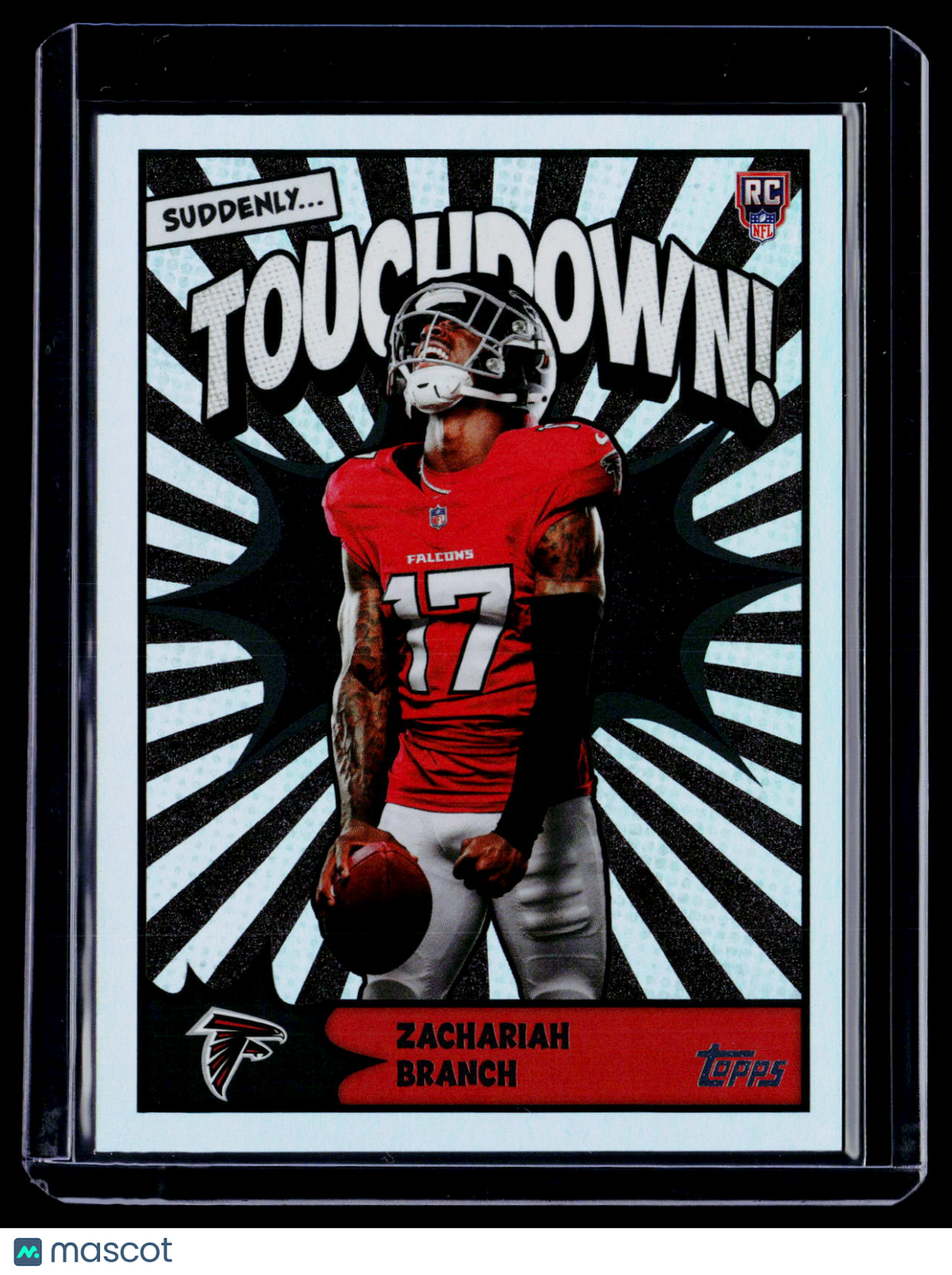 2026 Topps Flagship Zachariah Branch Rookie Suddenly Touchdown RC