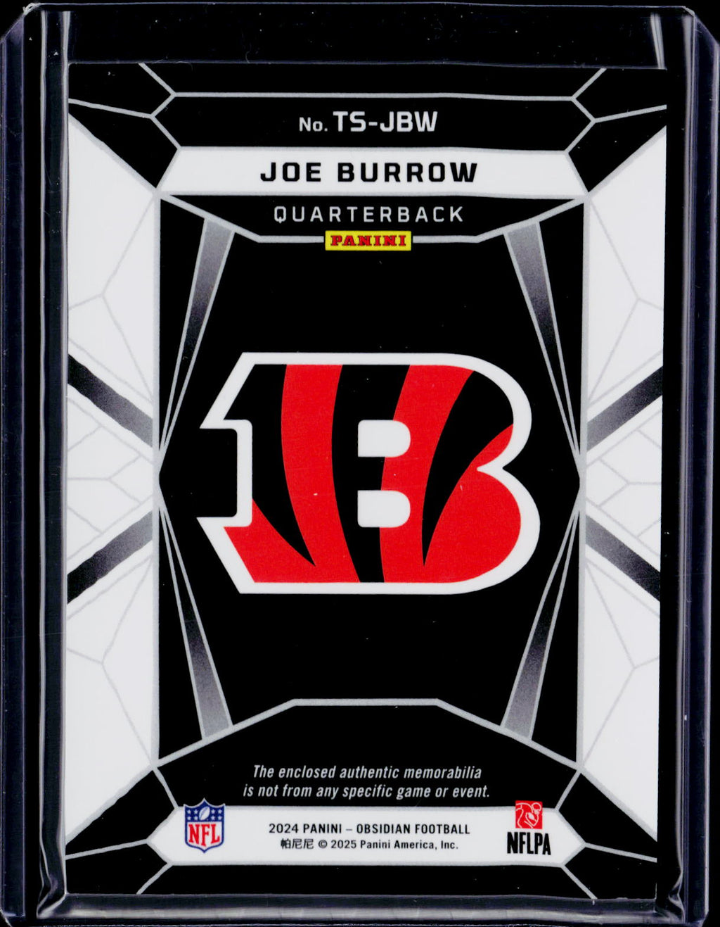 2024 Obsidian Joe Burrow Trifecta Patch