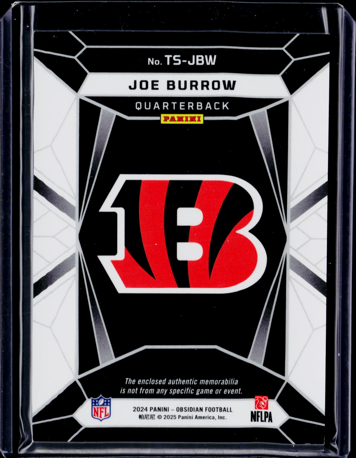 2024 Obsidian Joe Burrow Trifecta Patch