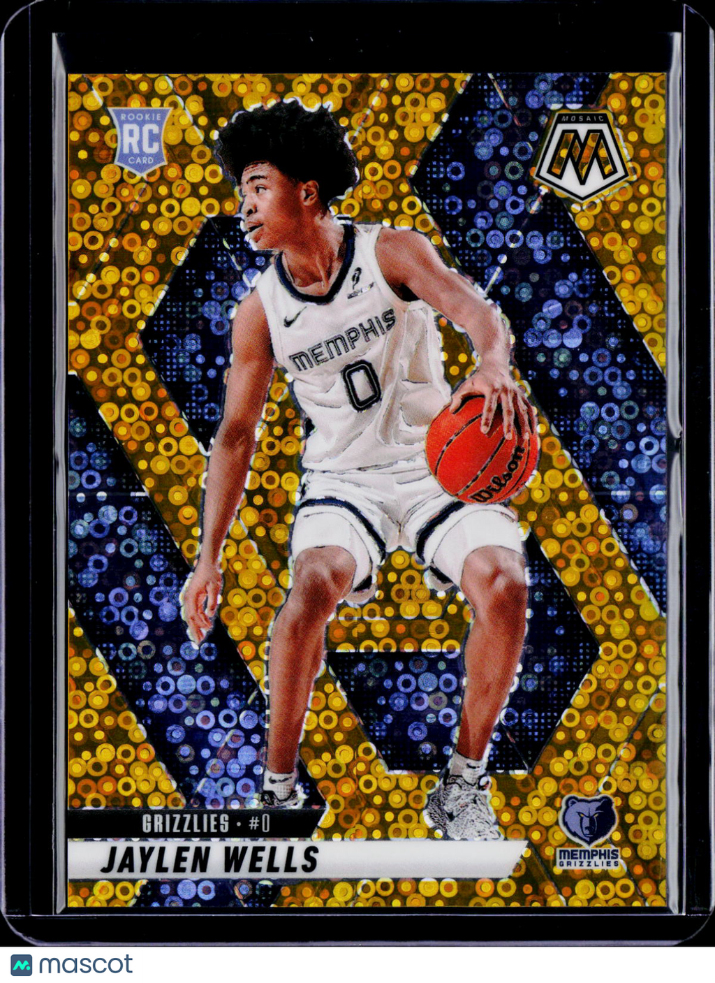 2024-25 Mosaic Jaylen Wells Gold Disco 03/10 RC