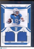 2023 National Treasures Jameson Williams Dual Patch 84/99 RC