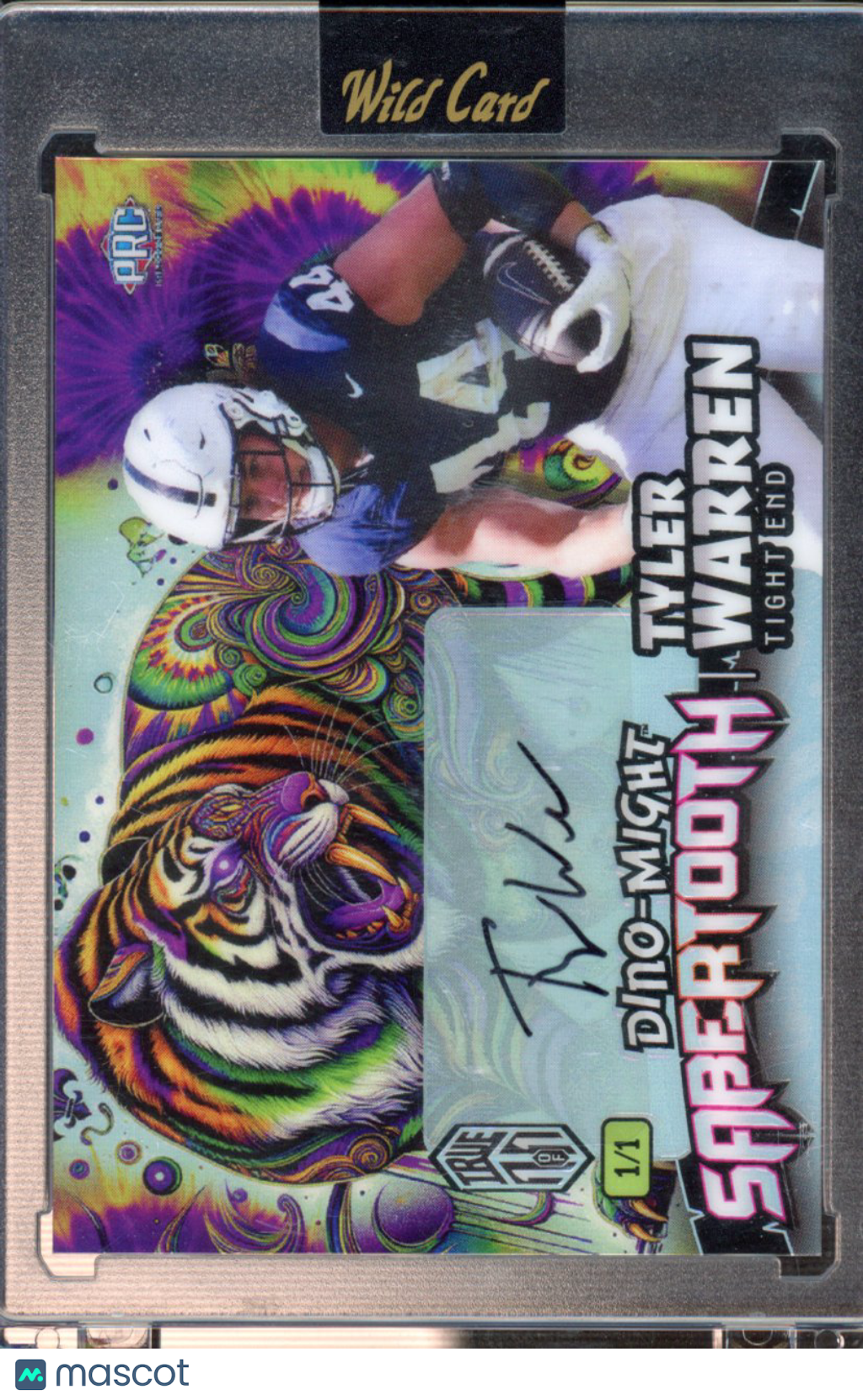 2024 Wild Card Tyler Warren Dino-Might Sabertooth Auto 1/1