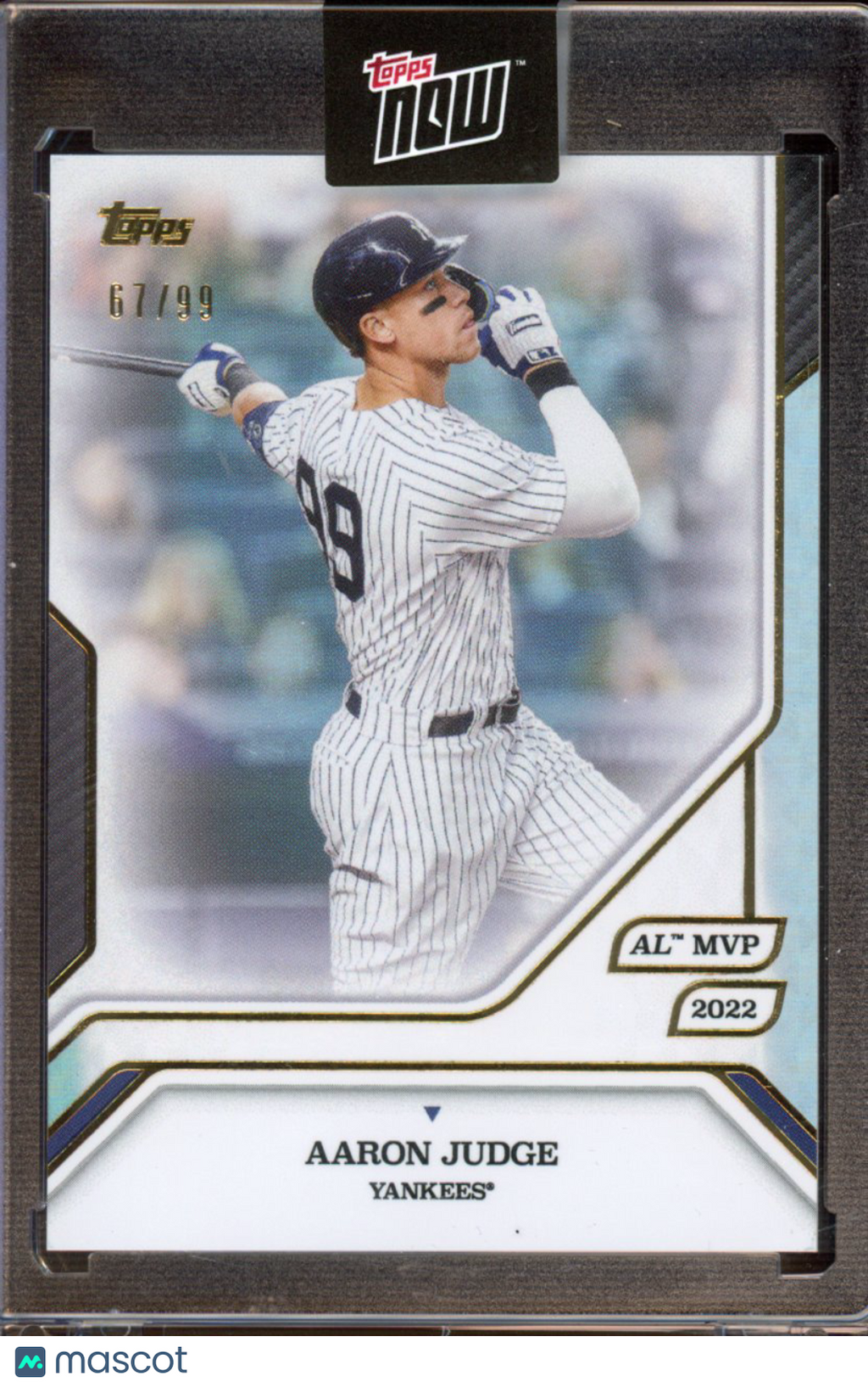 2025 Topps Now MVP Aaron Judge 67/99