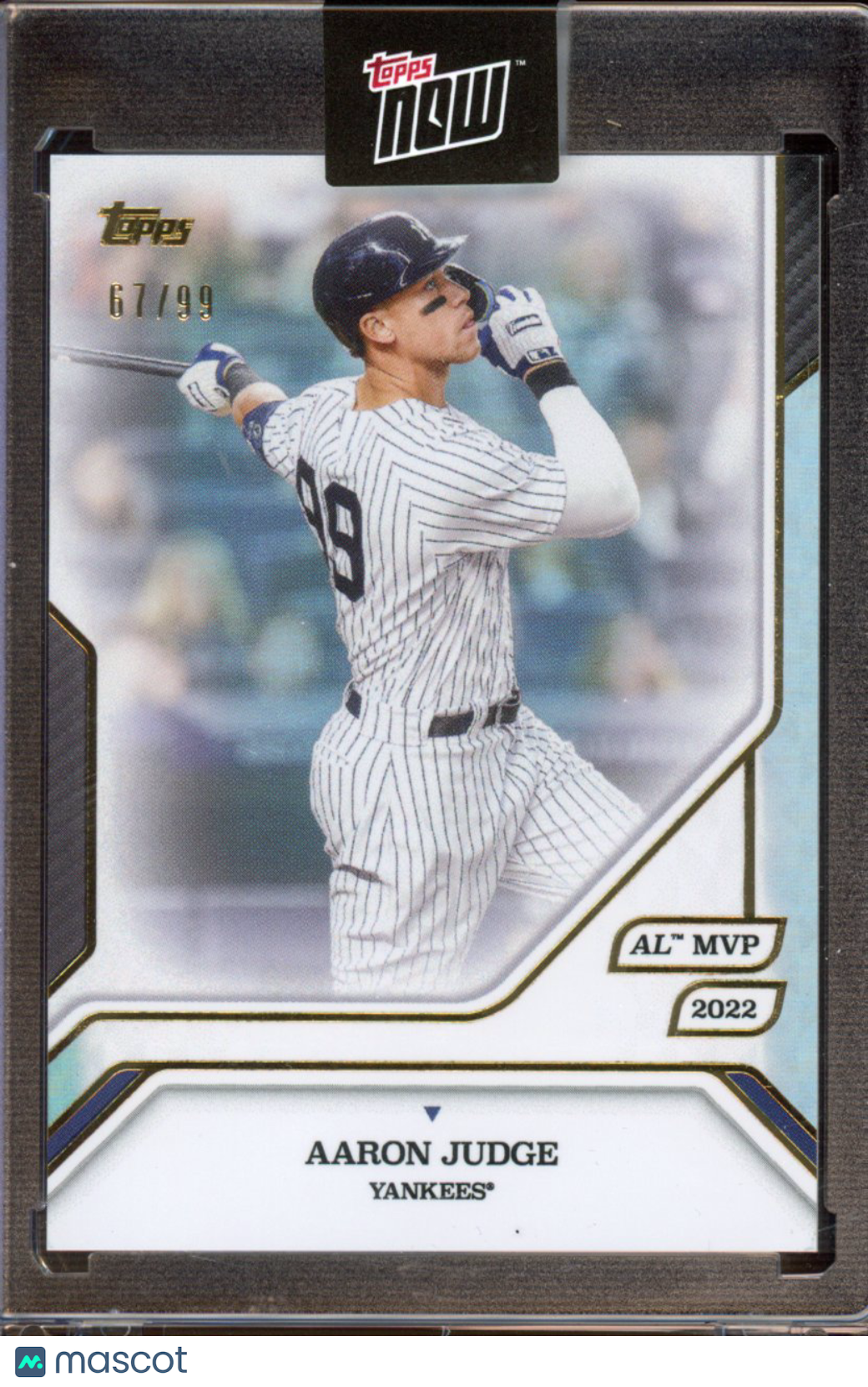 2025 Topps Now MVP Aaron Judge 67/99