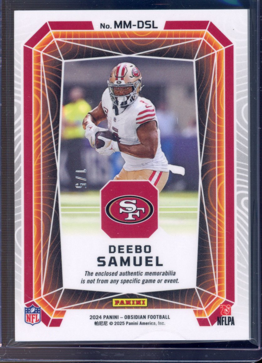 2024 Obsidian Deebo Samuel Magmatic Patch 1/5