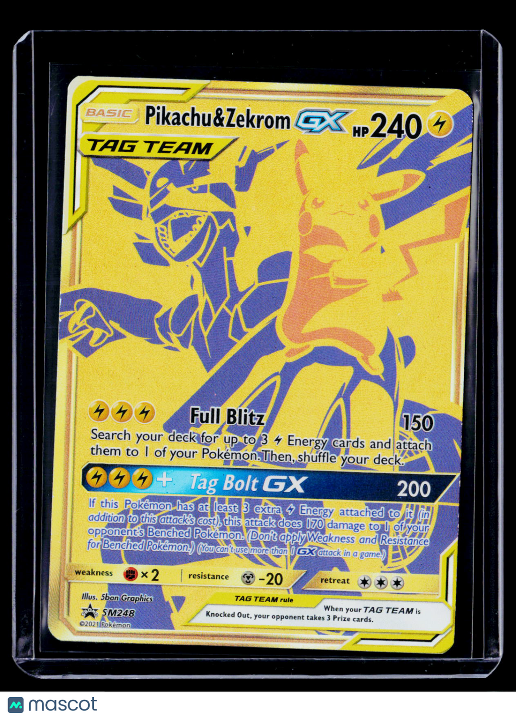 Pokemon Pikachu & Zekrom GX SM248 Promo