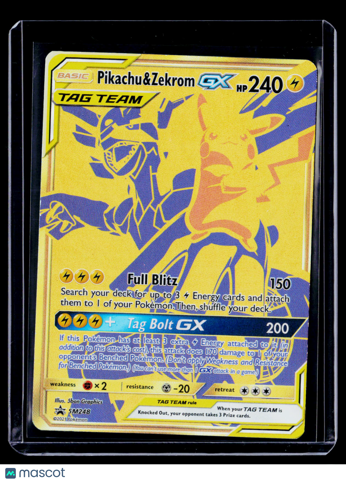 Pokemon Pikachu & Zekrom GX SM248 Promo