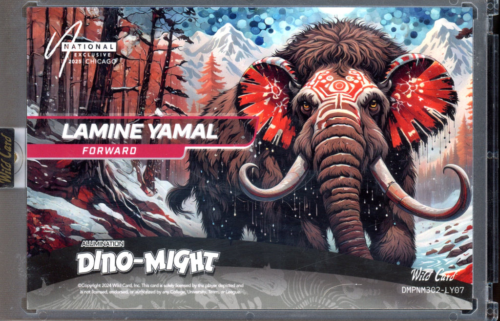 2024 Wildcard Lamine Yamal Painted Mommoth 1/1 Red RC