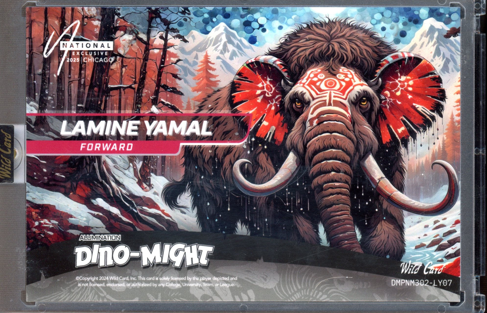 2024 Wildcard Lamine Yamal Painted Mommoth 1/1 Red RC