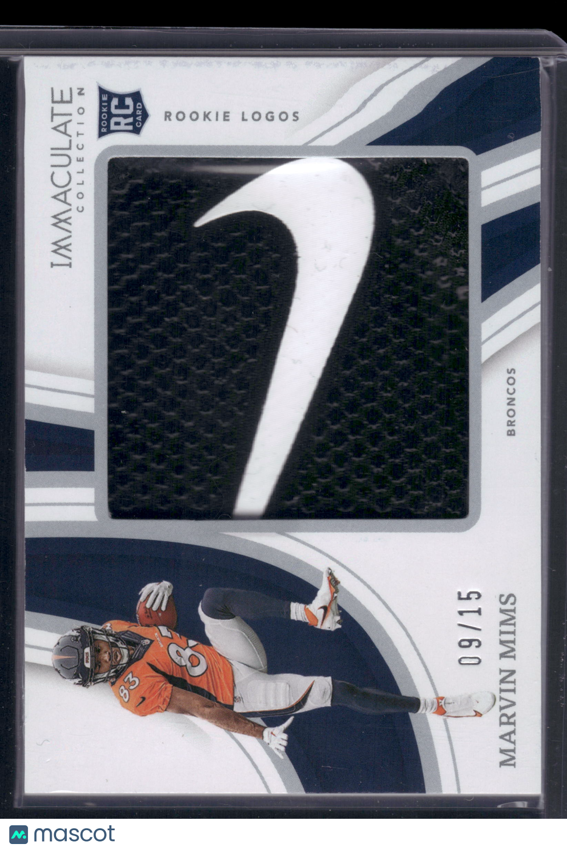 2023 Immaculate Marvin Mims Rookie Logos Patch 09/15 RC