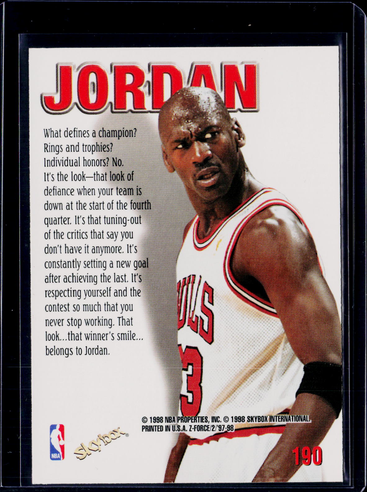 1988 Skybox Michael Jordan Zupermen