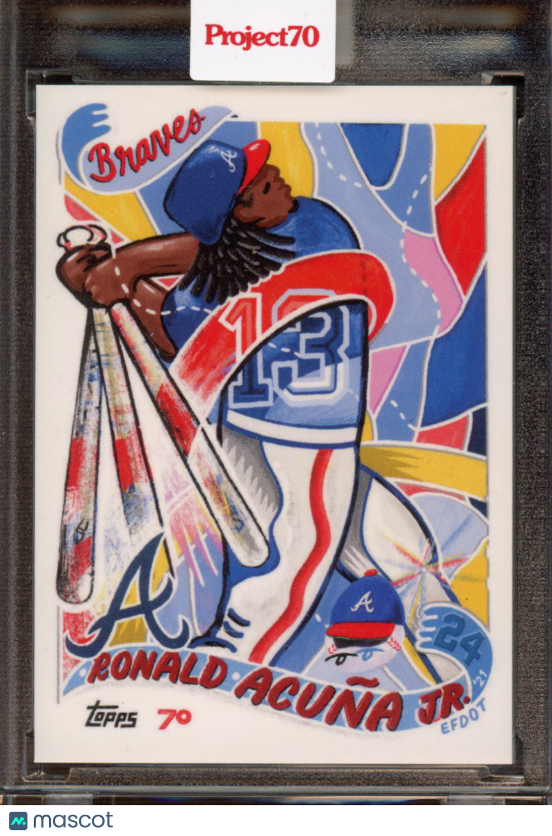 2021 Topps Project 70 Ronald Acuna Jr. Efdot 130