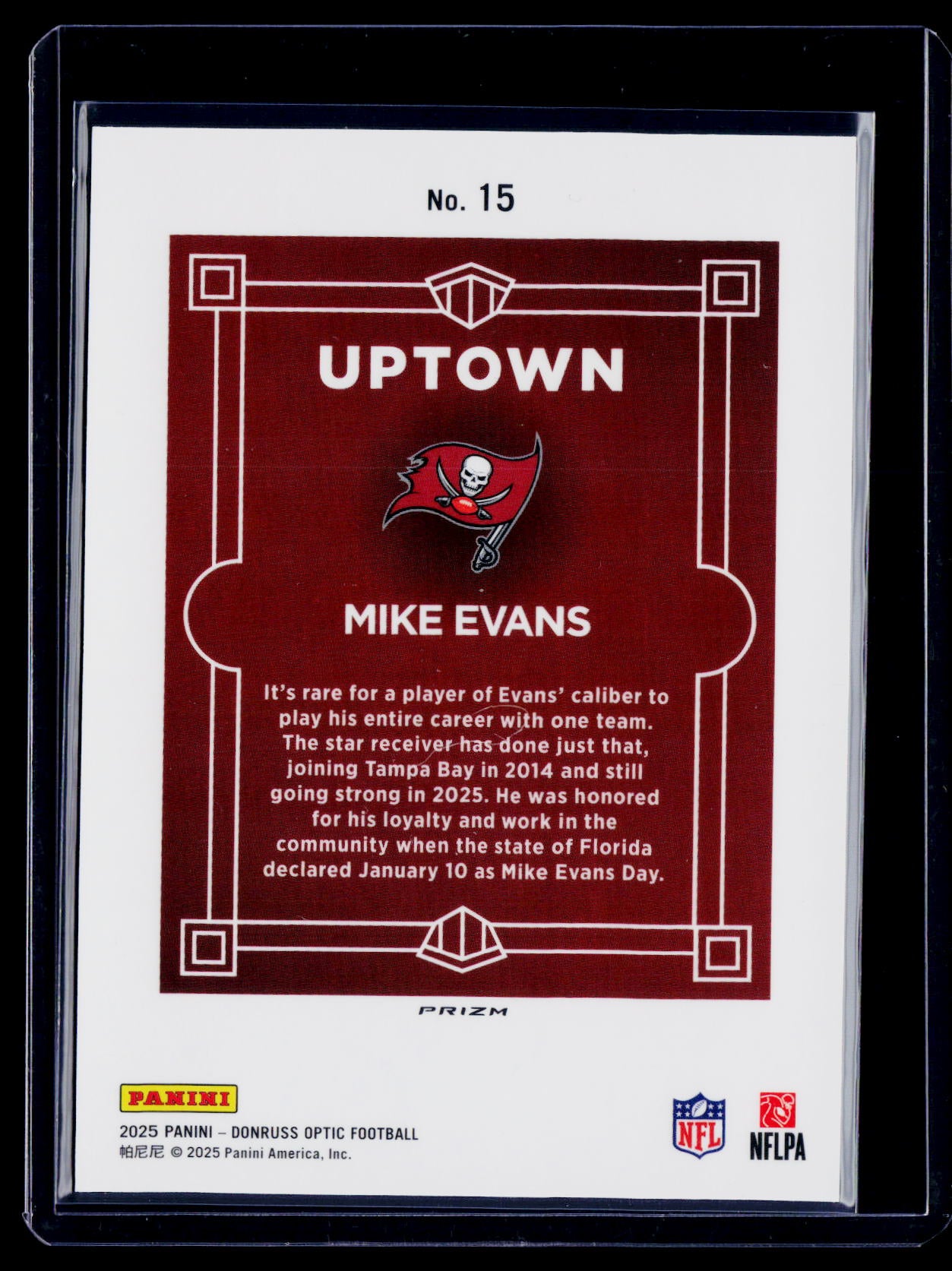 2025 Donruss Optic Mike Evans Uptown