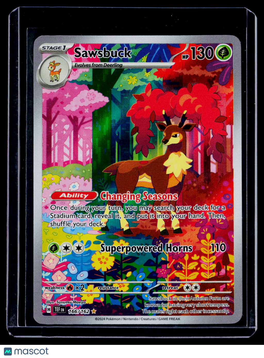 Pokemon Sawsbuck 166 162