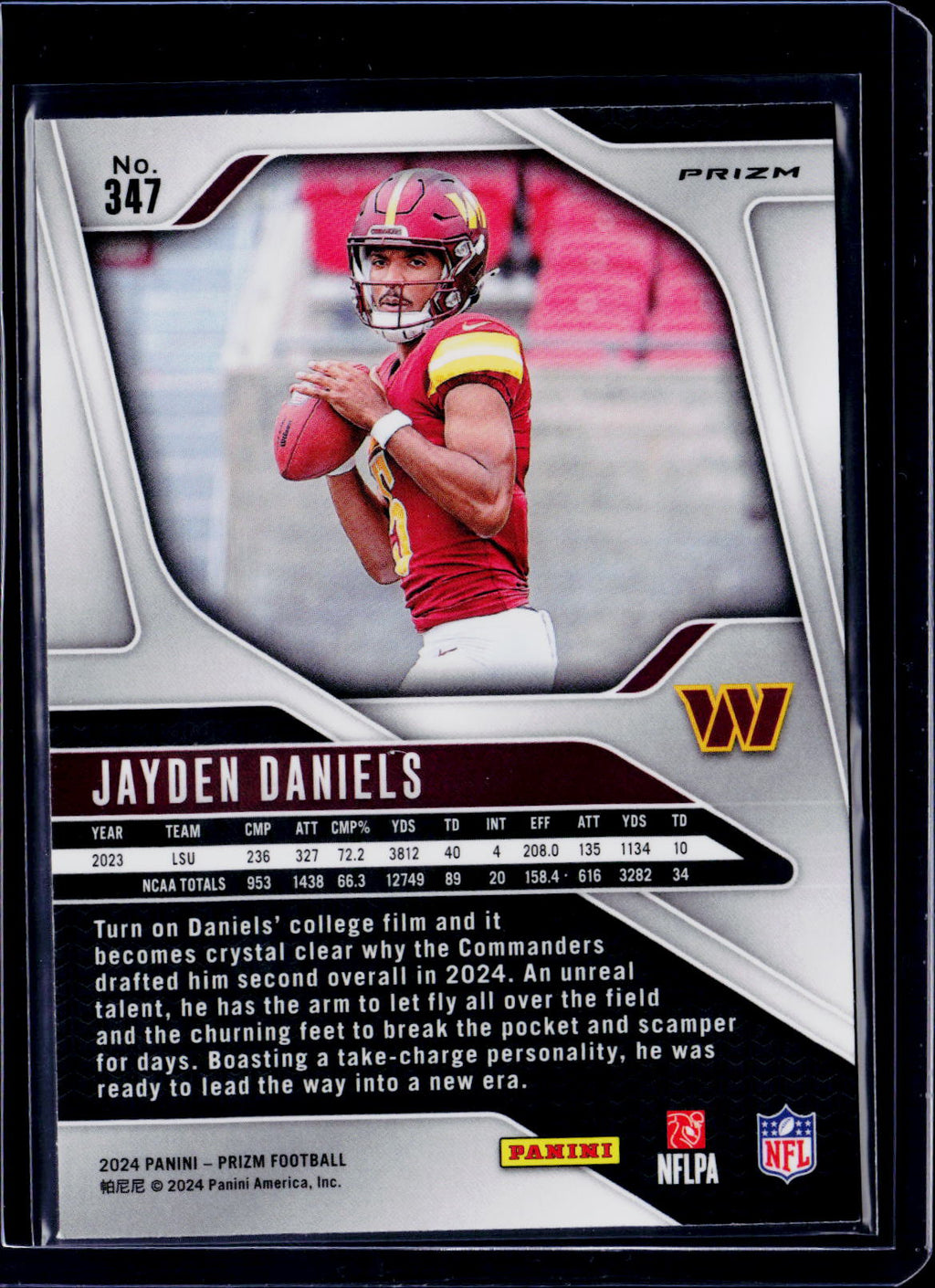 2024 Prizm Jayden Daniels Green Wave
