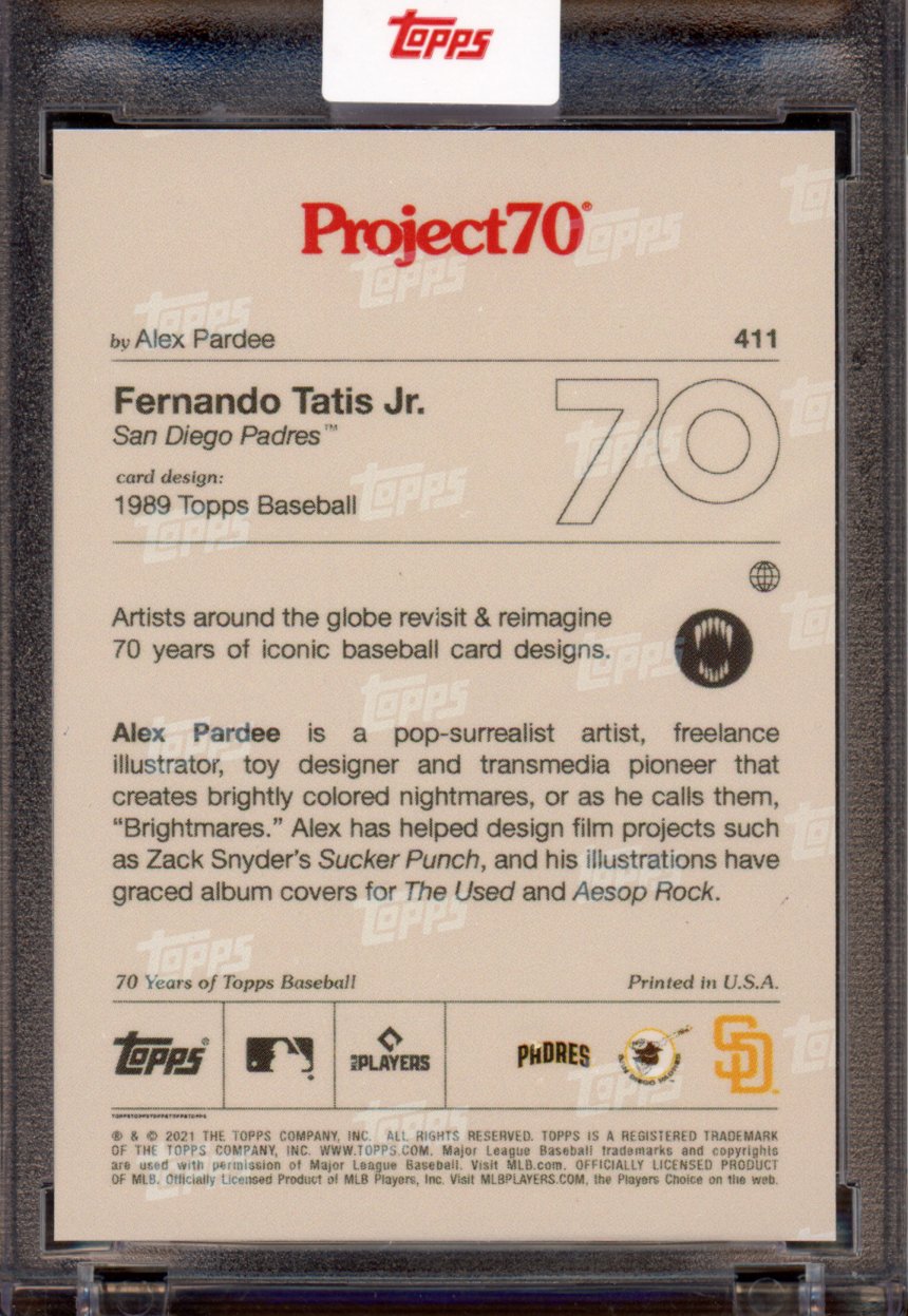 2021 Topps Project 70 Fernando Tatis Jr. Alex Pardee 411