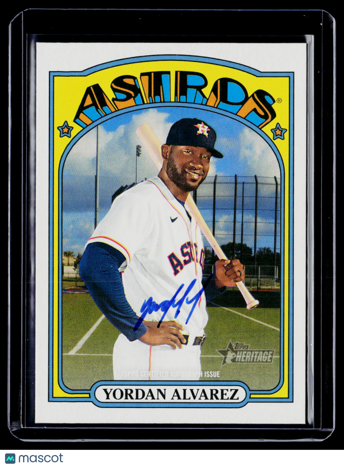 2021 Topps Heritage Yordan Alvarez Real One Auto