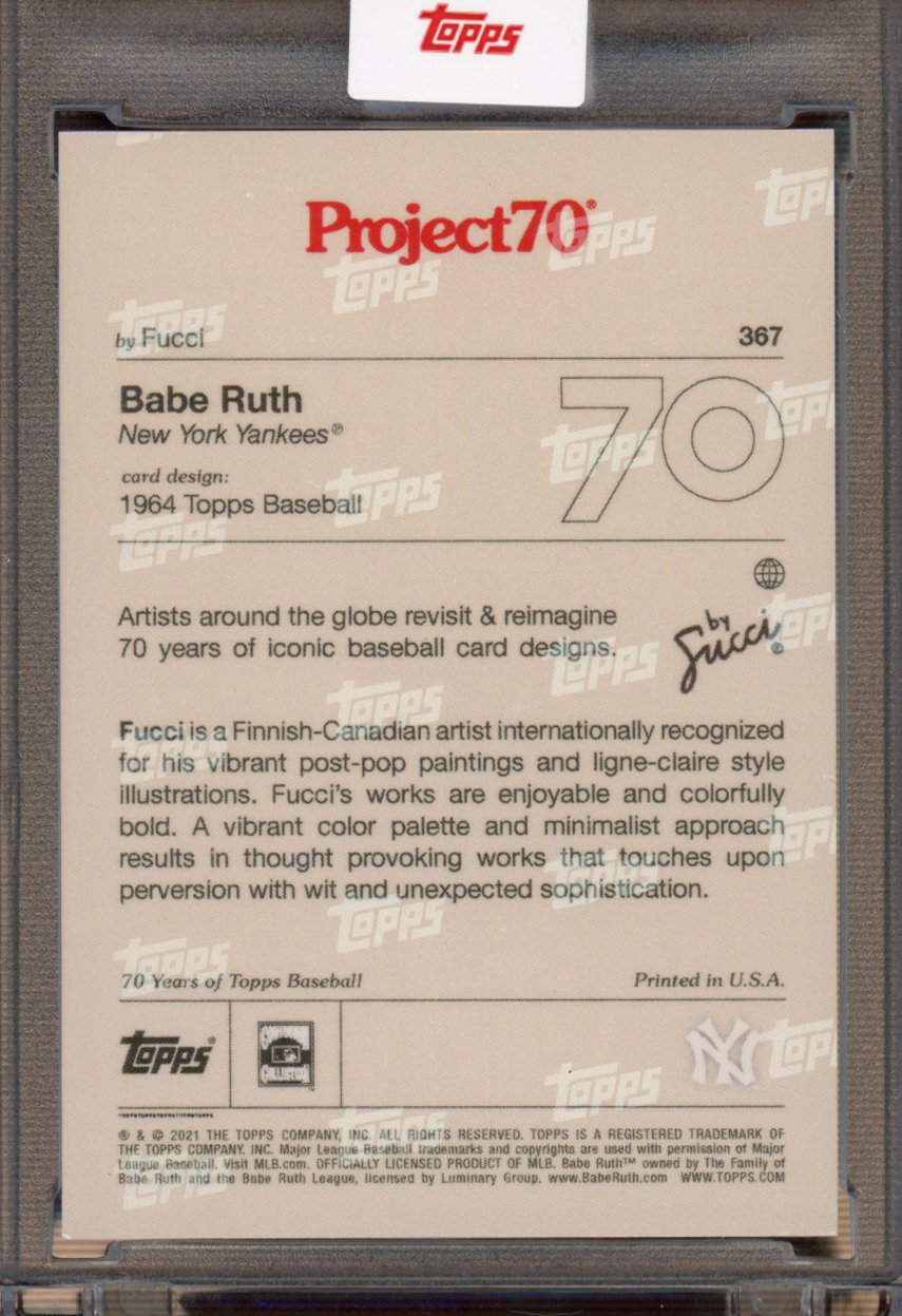 2021 Topps Project 70 Babe Ruth Fucci 367