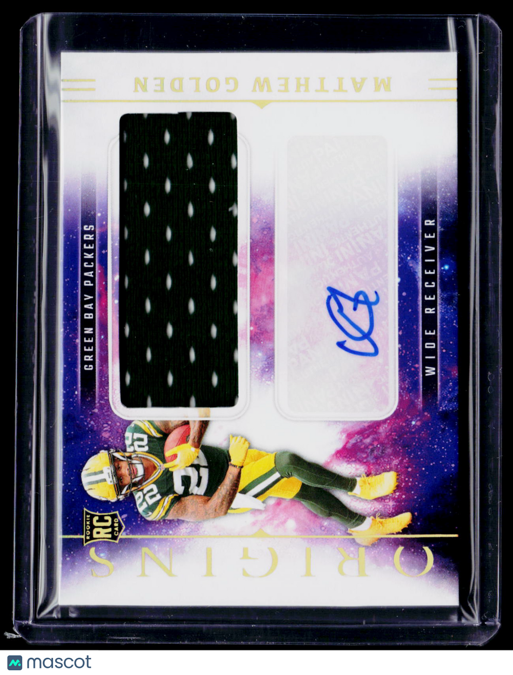 2025 Origins Matthew Golden Rookie Patch Auto RPA RC