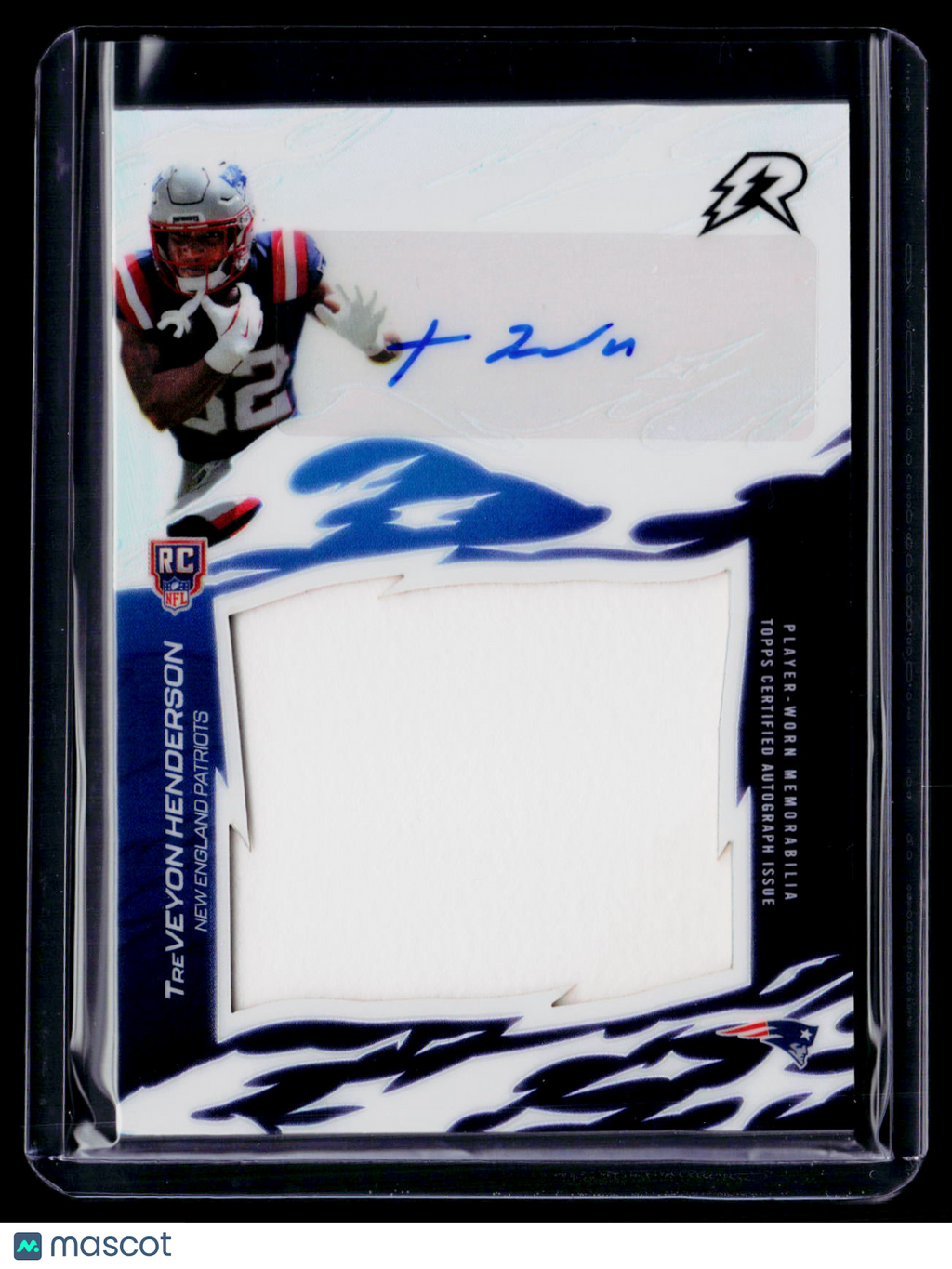 2025 Topps Resurgence TreVeyon Henderson Rookie Patch Auto Silver RPA RC