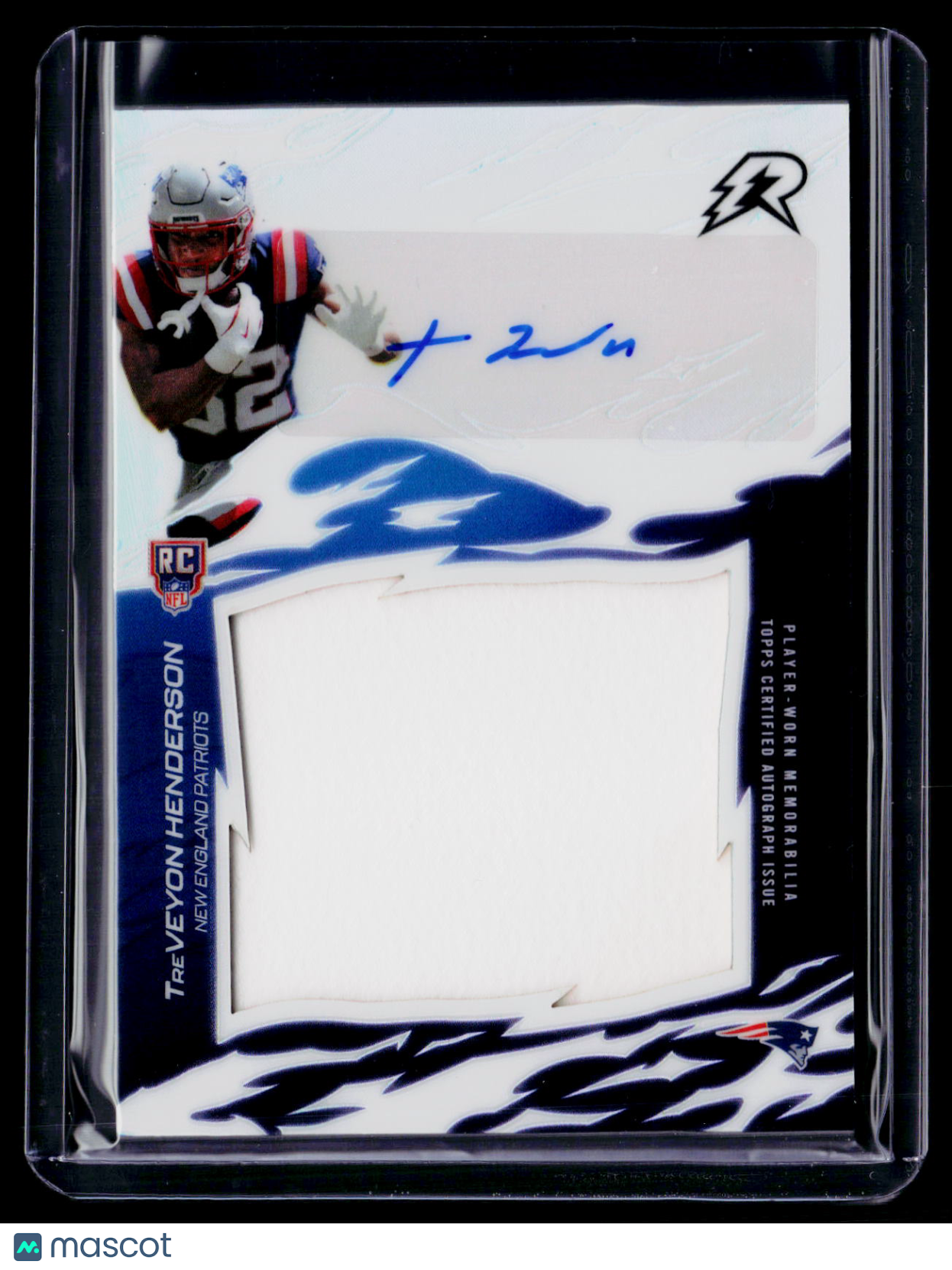 2025 Topps Resurgence TreVeyon Henderson Rookie Patch Auto Silver RPA RC