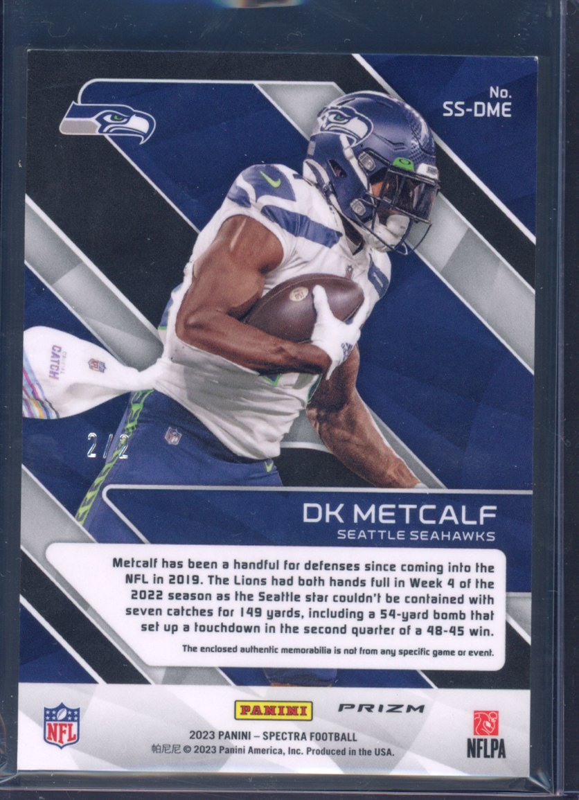 2023 Spectra DK Metcalf Sunday Spectacle Patch 2/2